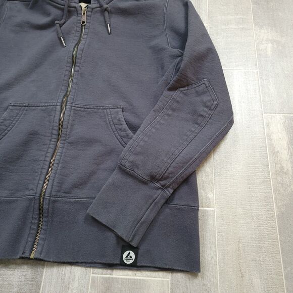 American Giant Classic Full Zip Hoodie Women's L Grey Heavyweight Fleece - Picture 2 of 6